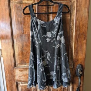 Vintage Jump appeal Co. Floral Black and Gray Women's Dress Size 9/10